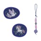 Preview: DerDieDas Wechselbuttons mit Anhänger Fantasy Spark